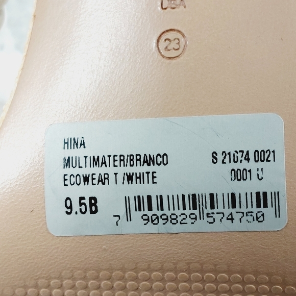 NEW Schutz Hina White Cream Flowers Square Toe Block Heel Strappy Sandals W829 - Picture 11 of 12